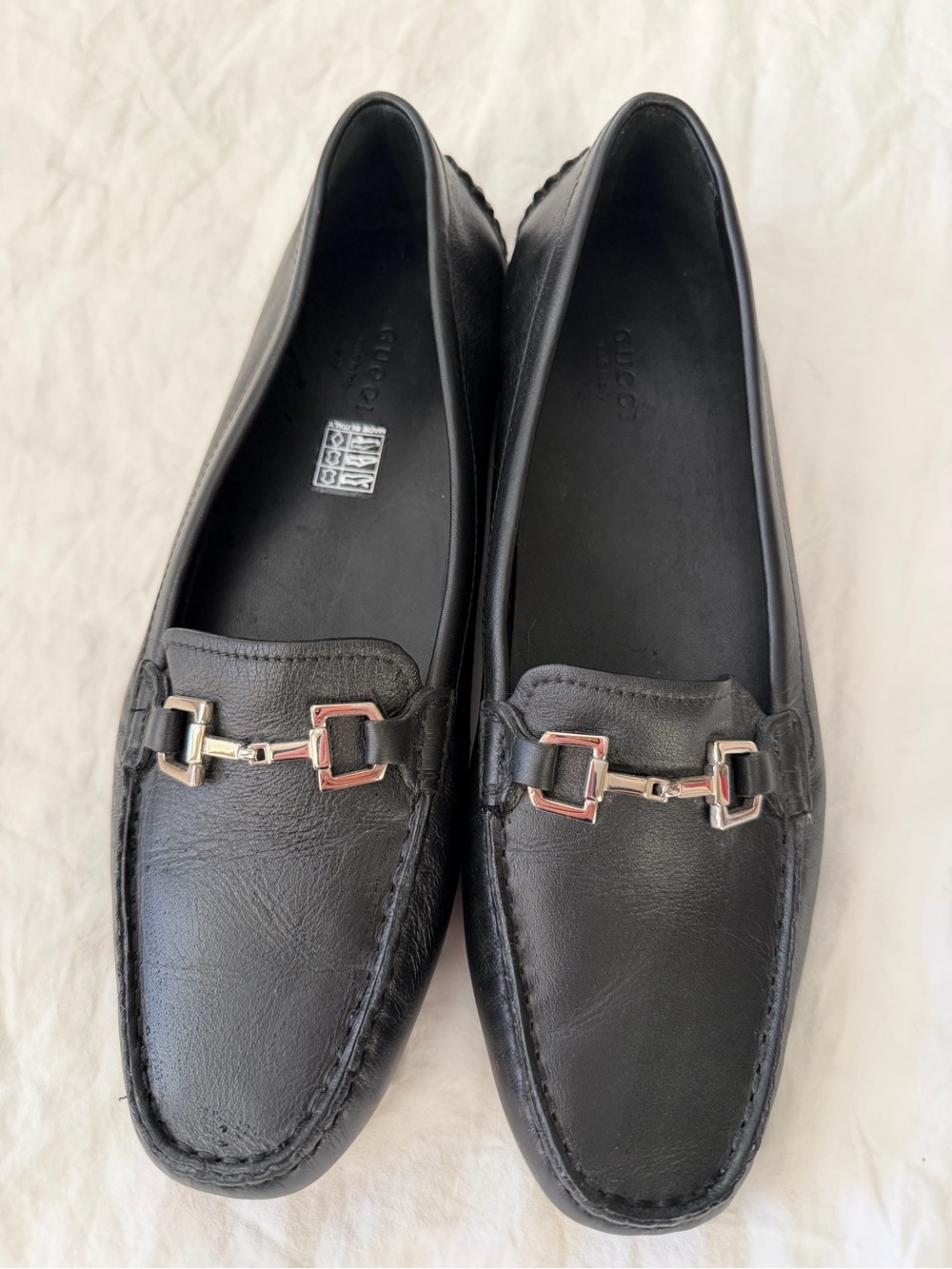 Gucci Black Leather Loafers - Made in Italy